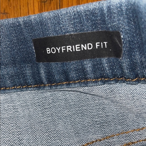 Judy Blue Boyfriend Fit Pull On Blue Distressed Women Jeans Size 27 - Picture 3 of 10